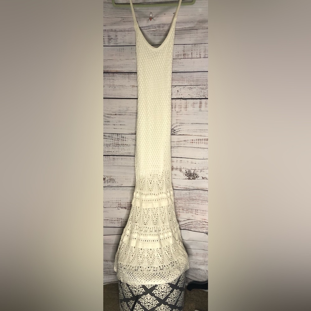 Elegant Cream Lace Dress NWOT size Large - Picture 2 of 16